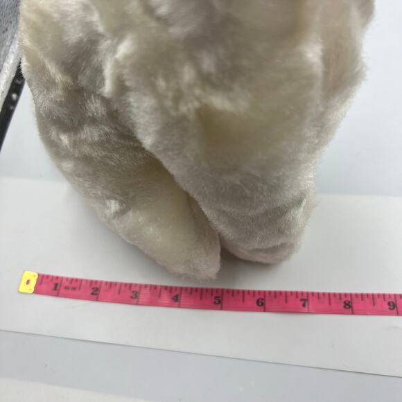 Vintage 1960's Dollcraft Laverne & Shirley Boo Boo Kitty Stuffed White & Red 20" - Picture 3 of 10